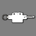 4mm Clip & Key Ring W/ Colorized Race Car #11 Key Tag